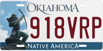 OK license plate 918VRP