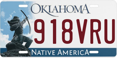 OK license plate 918VRU