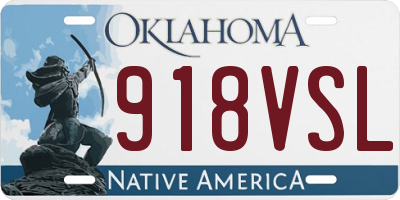OK license plate 918VSL