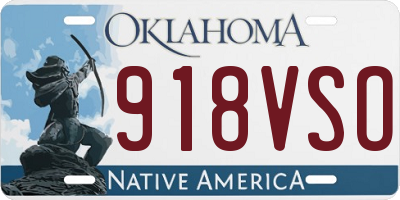 OK license plate 918VSO