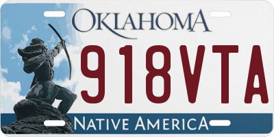 OK license plate 918VTA