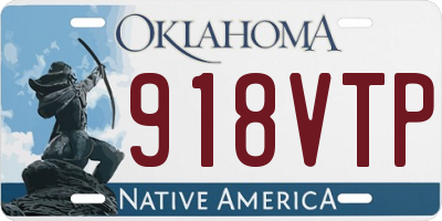 OK license plate 918VTP
