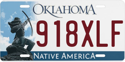 OK license plate 918XLF