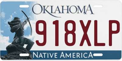 OK license plate 918XLP