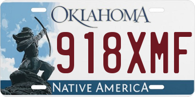 OK license plate 918XMF