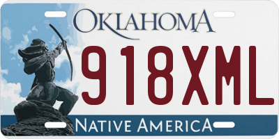 OK license plate 918XML