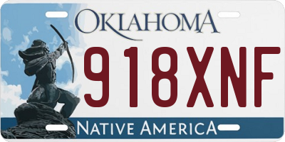 OK license plate 918XNF