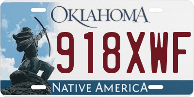OK license plate 918XWF
