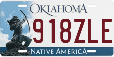 OK license plate 918ZLE