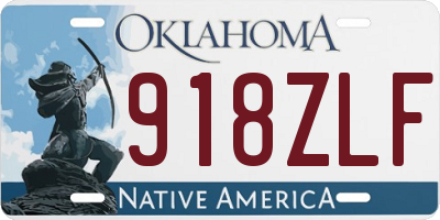 OK license plate 918ZLF