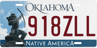 OK license plate 918ZLL