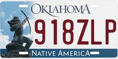 OK license plate 918ZLP