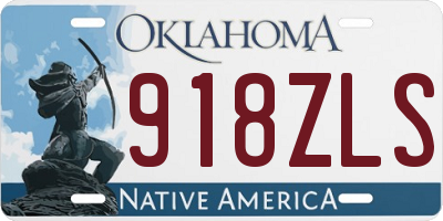 OK license plate 918ZLS