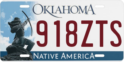 OK license plate 918ZTS