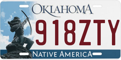 OK license plate 918ZTY