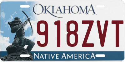 OK license plate 918ZVT