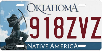 OK license plate 918ZVZ