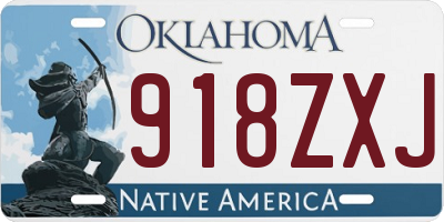 OK license plate 918ZXJ