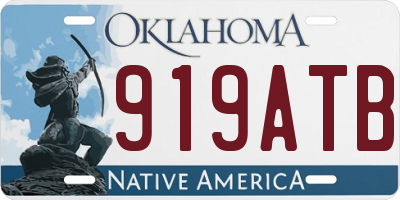 OK license plate 919ATB