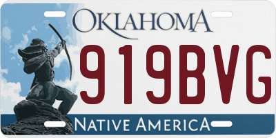 OK license plate 919BVG
