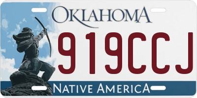 OK license plate 919CCJ