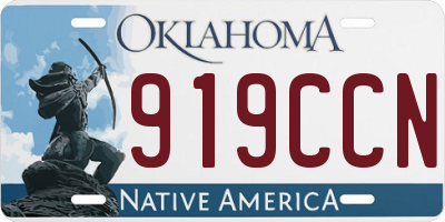 OK license plate 919CCN
