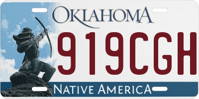 OK license plate 919CGH