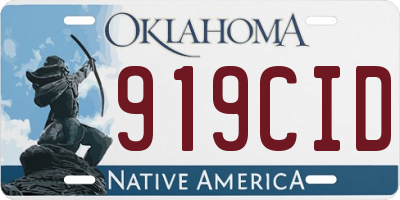 OK license plate 919CID