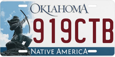 OK license plate 919CTB