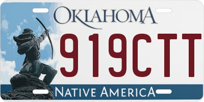 OK license plate 919CTT