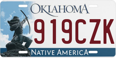 OK license plate 919CZK