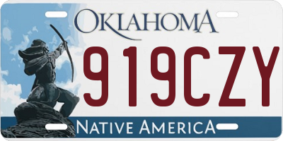 OK license plate 919CZY