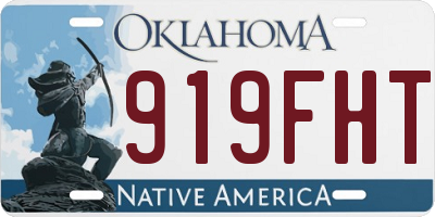 OK license plate 919FHT