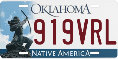 OK license plate 919VRL
