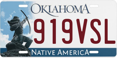 OK license plate 919VSL