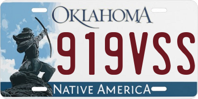 OK license plate 919VSS