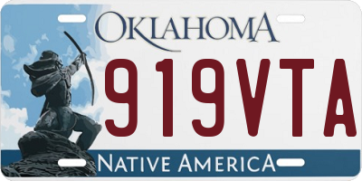 OK license plate 919VTA