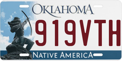 OK license plate 919VTH
