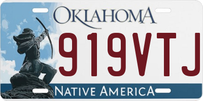 OK license plate 919VTJ