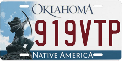 OK license plate 919VTP