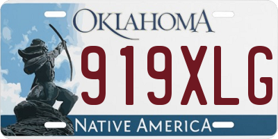 OK license plate 919XLG