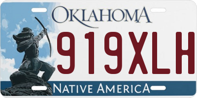 OK license plate 919XLH