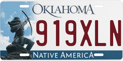 OK license plate 919XLN