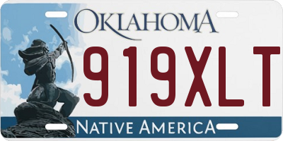 OK license plate 919XLT