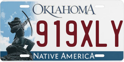 OK license plate 919XLY