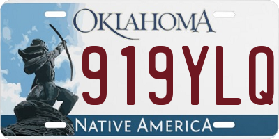 OK license plate 919YLQ