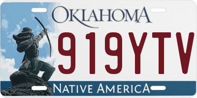 OK license plate 919YTV