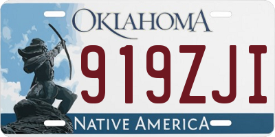 OK license plate 919ZJI