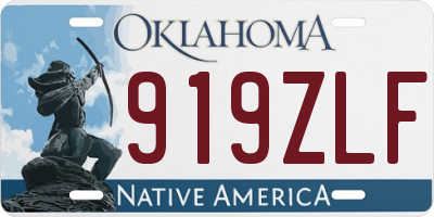 OK license plate 919ZLF