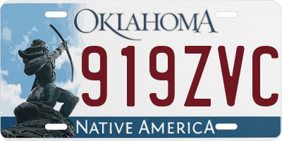 OK license plate 919ZVC